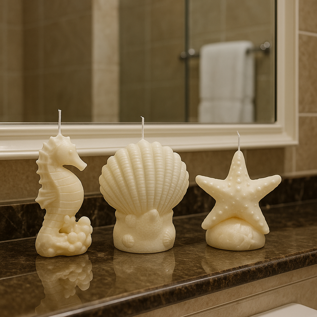 Sea Shell Candle Set – Hand Poured Soy Wax