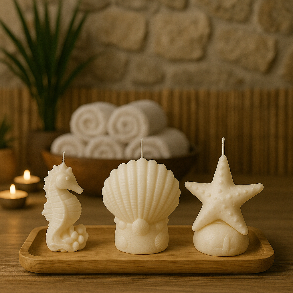 Sea Shell Candle Set – Hand Poured Soy Wax