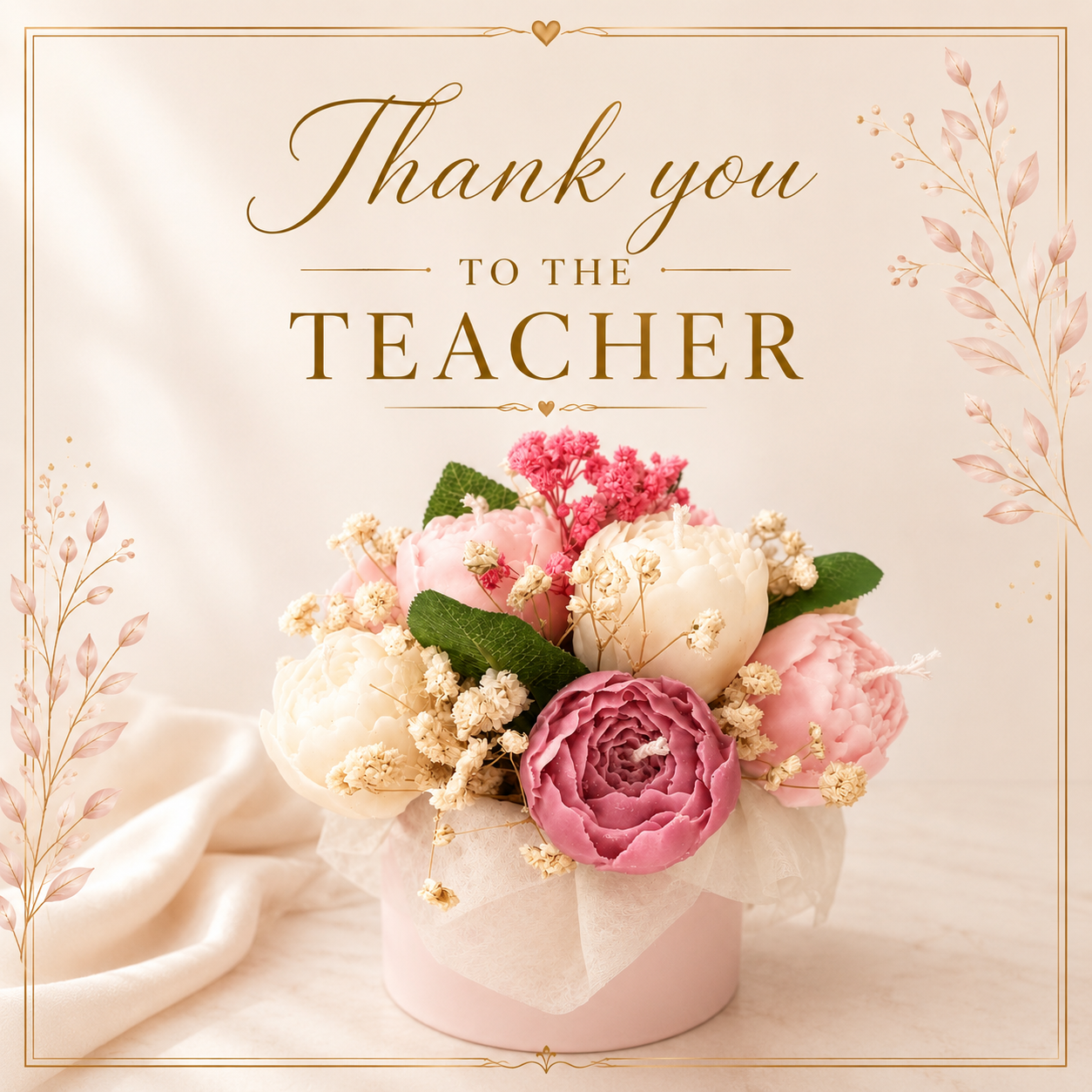 Teacher & Tutor Gift - pink vessel
