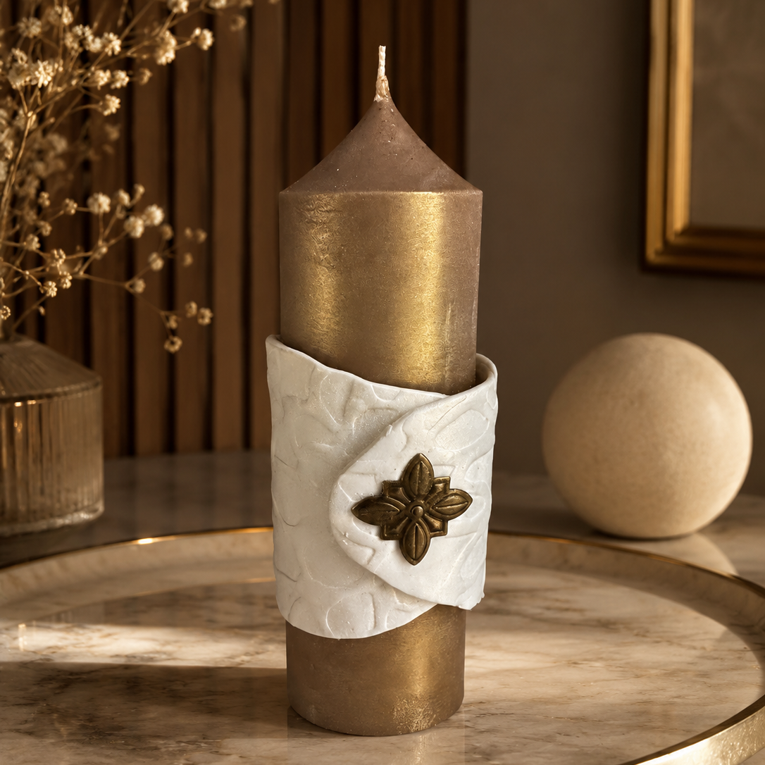 Modern Luxe decorative Pillar Candle