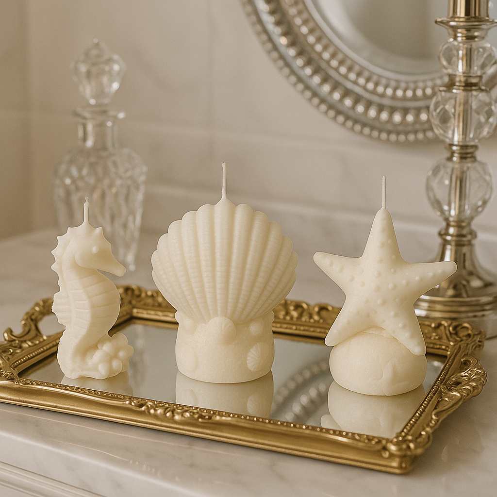 Sea Shell Candle Set – Hand Poured Soy Wax