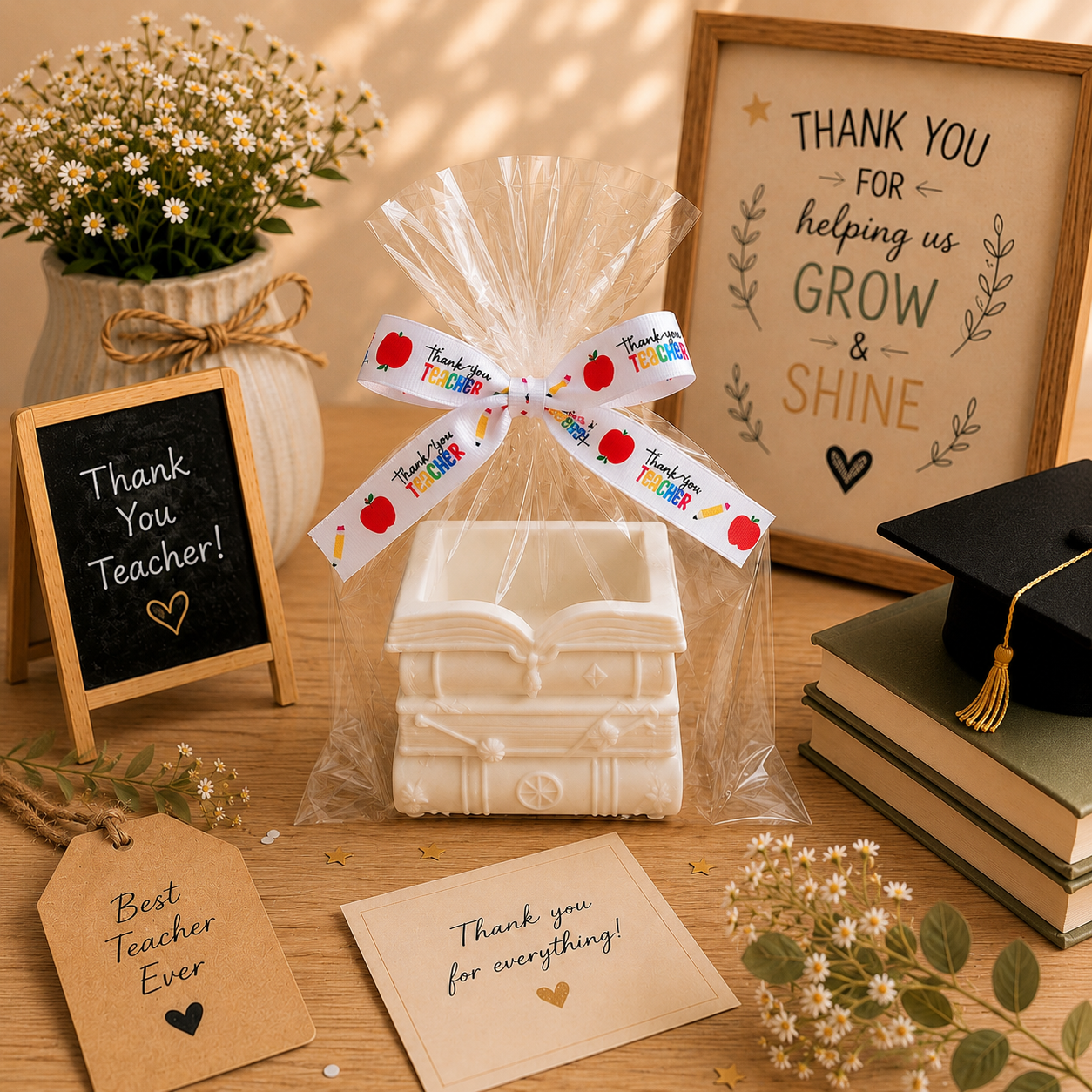 Teacher Pen Holder | Handmade Desk Organiser | End of Year Teacher Gift