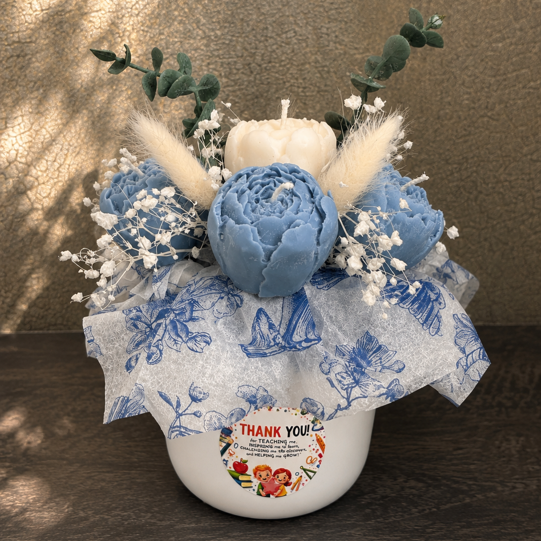 Thank You Teacher Scented Candle Bouquet