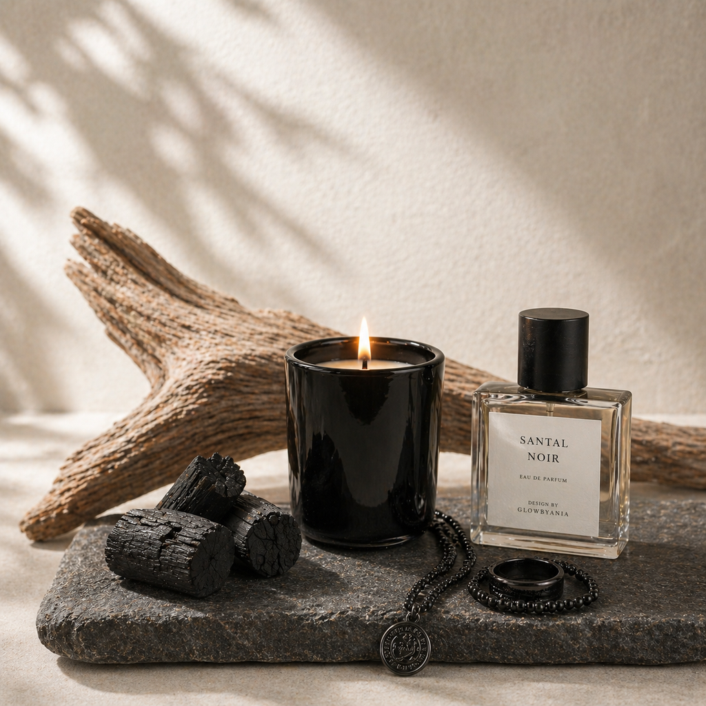Black Gloss Glass Candle – 20cl