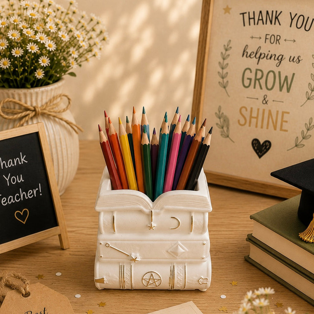 Teacher Pen Holder – Book Design