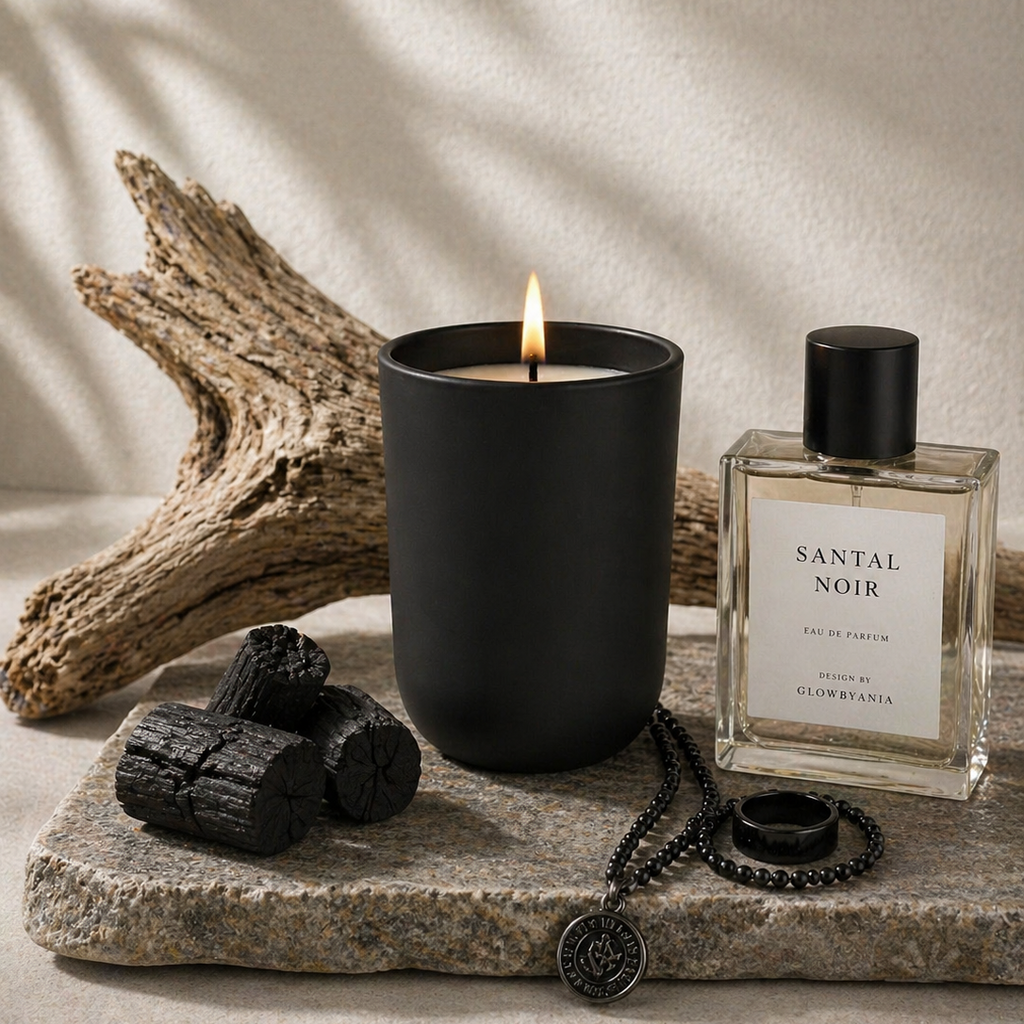 Glass Matte Black Candle – 20cl