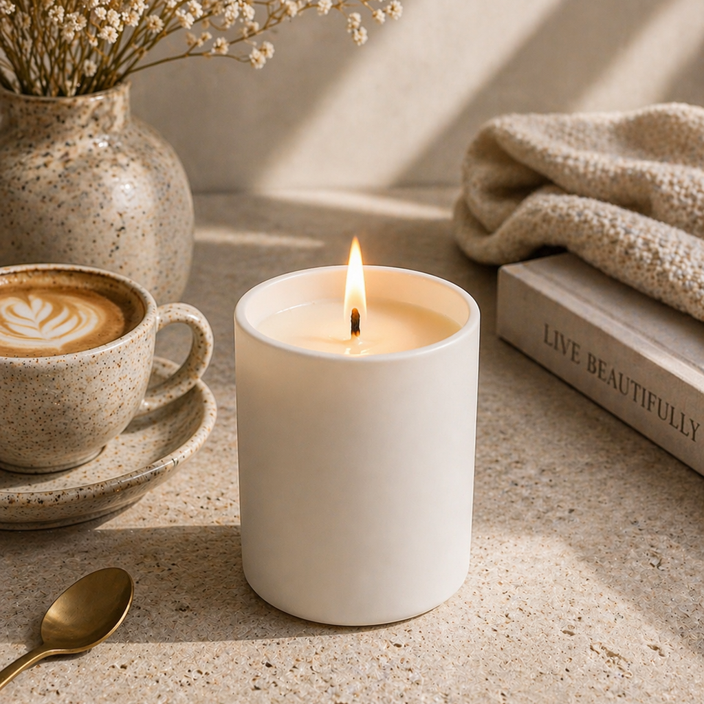 Luxury White Gloss Candle - 30cl