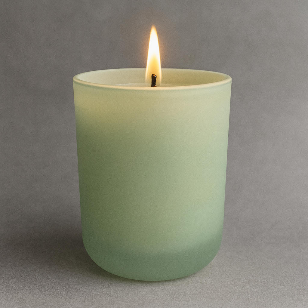 Green Frosted Glass Candle – 20cl