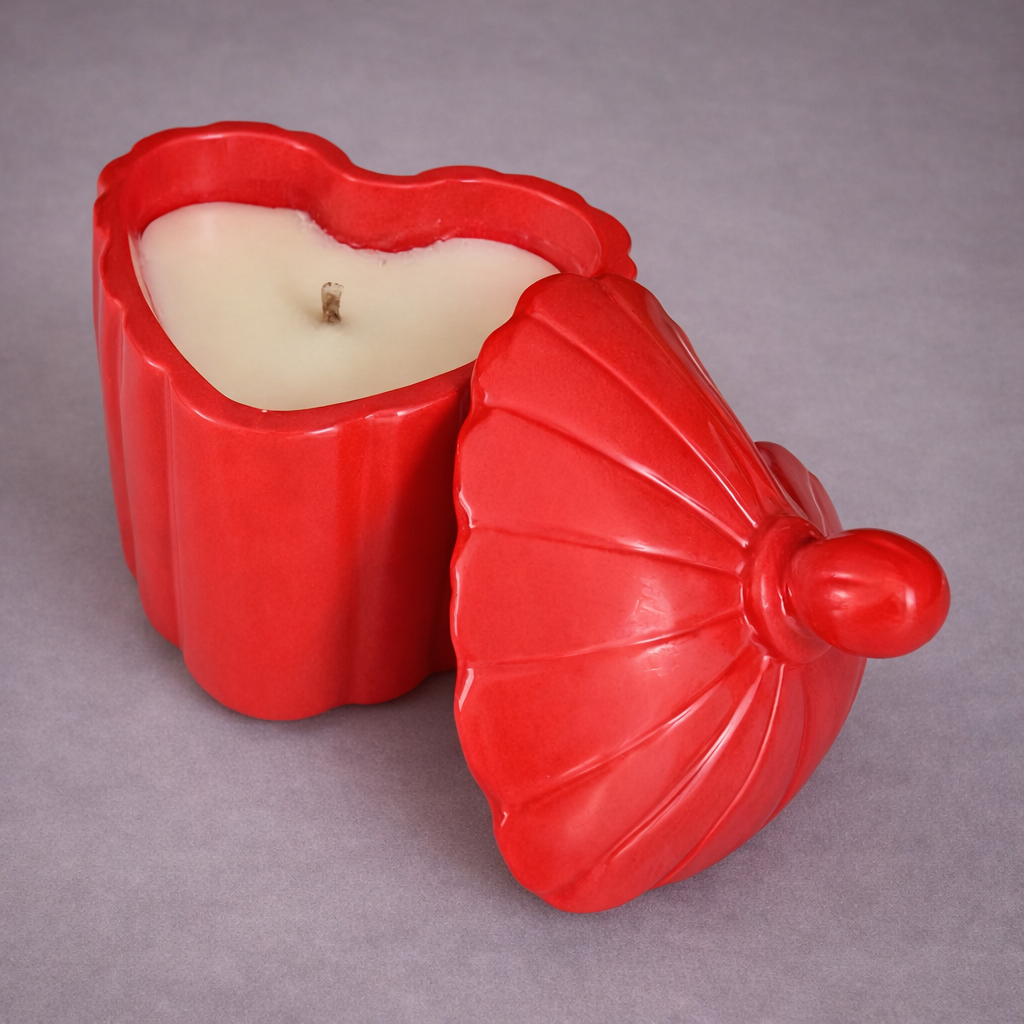 Heart Candle with Lid – Handmade in Eco Resin