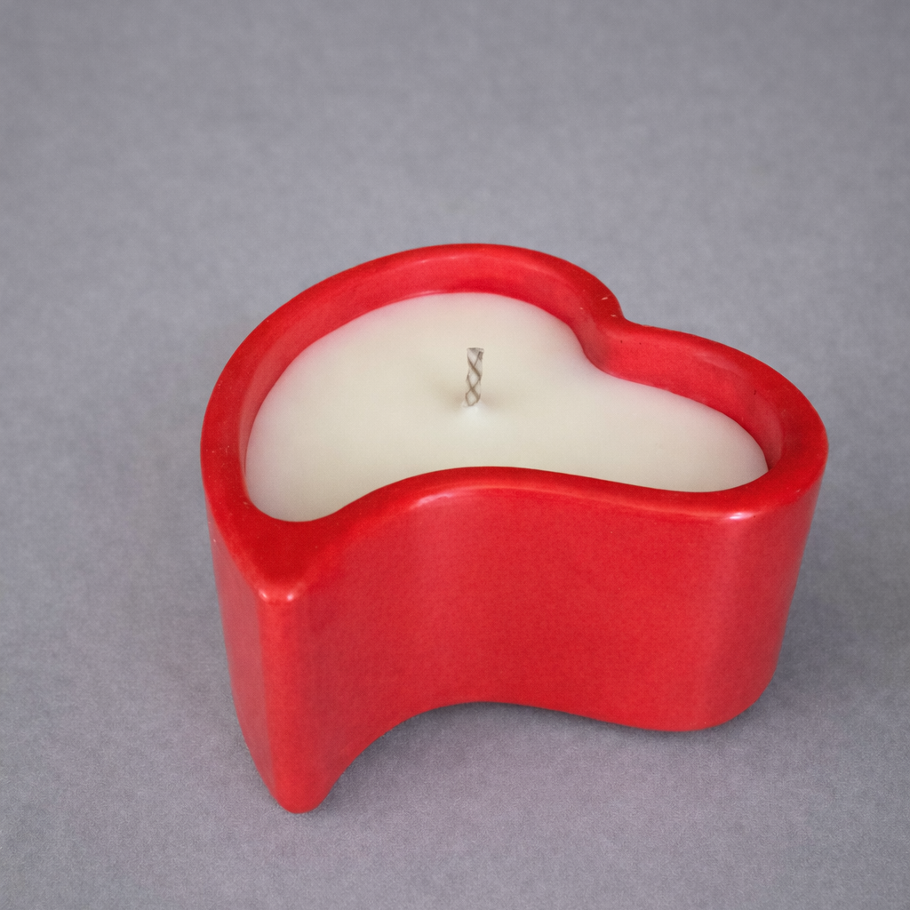Valentine's Heart Candle - Handmade in Eco Resin