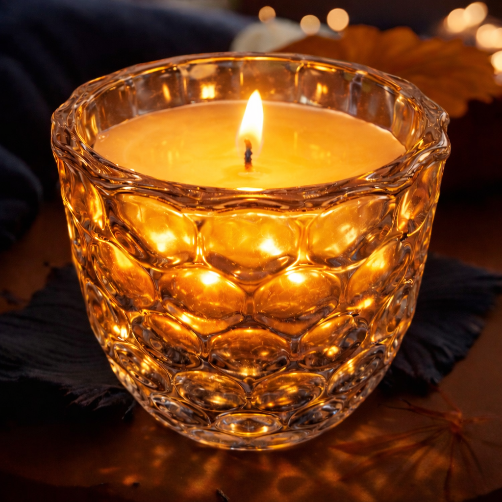 Large Luxury Bauble Texture Candle – Apricot & Coconut wax | 410ml