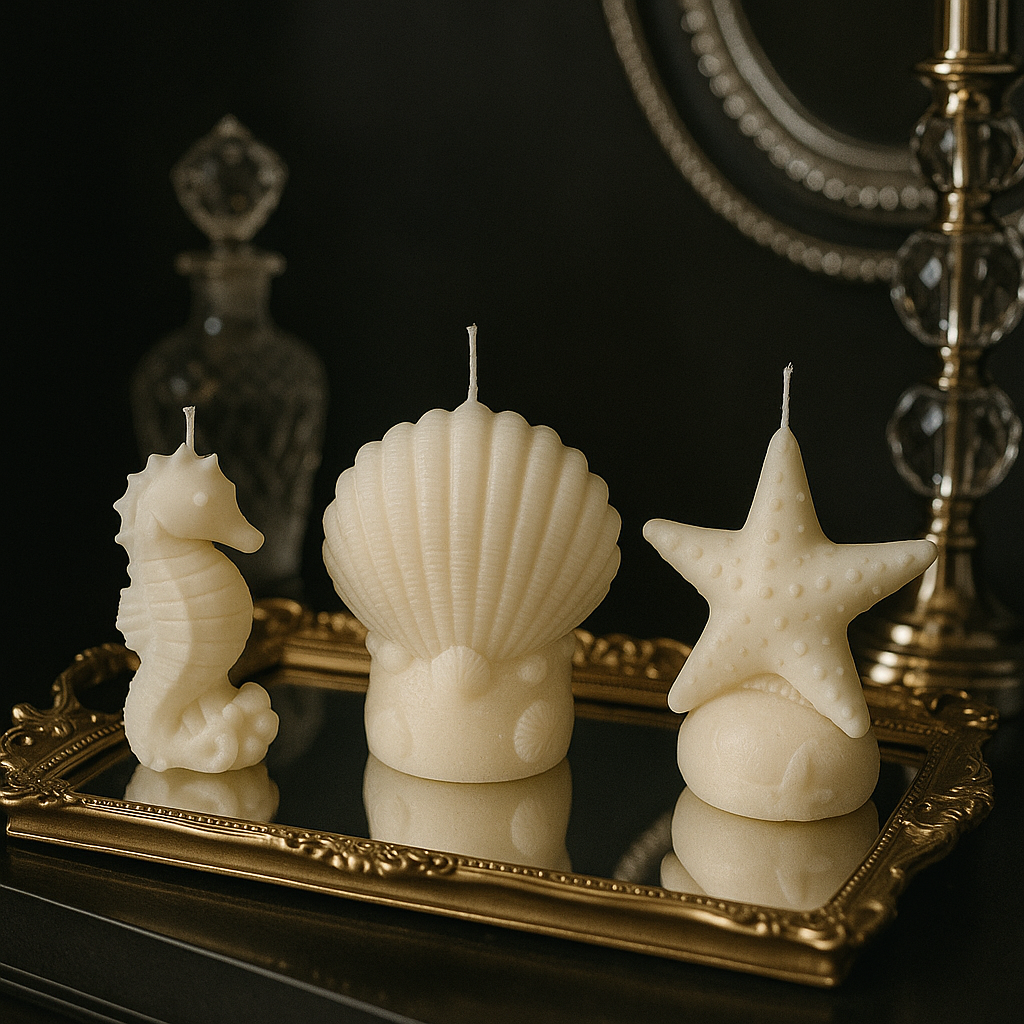Sea Shell Candle Set – Hand Poured Soy Wax
