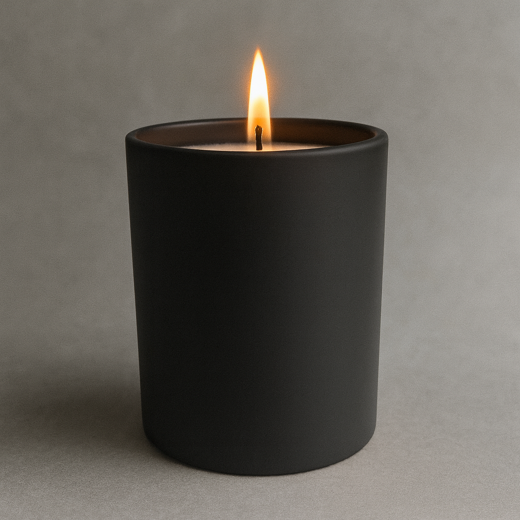 Black Matt Glass Candle 30cl