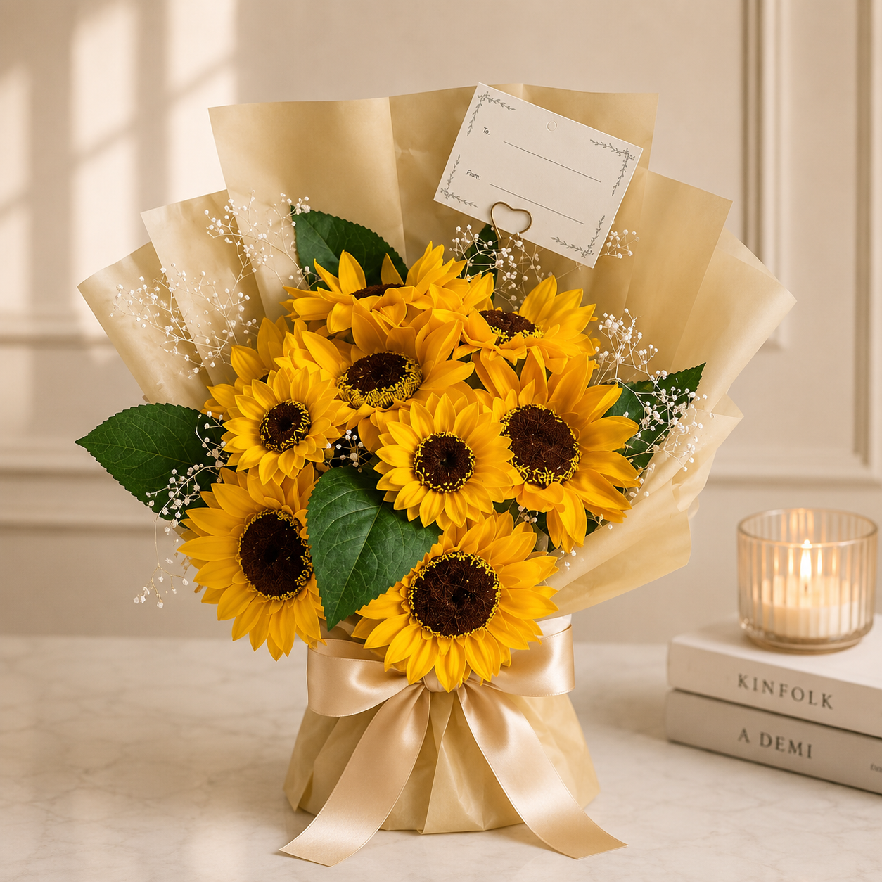 Sunflower Soap Flower Bouquet