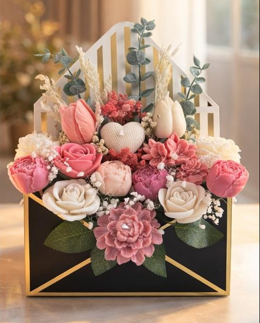 Handmade Luxury Scented Wax Flower Bouquet