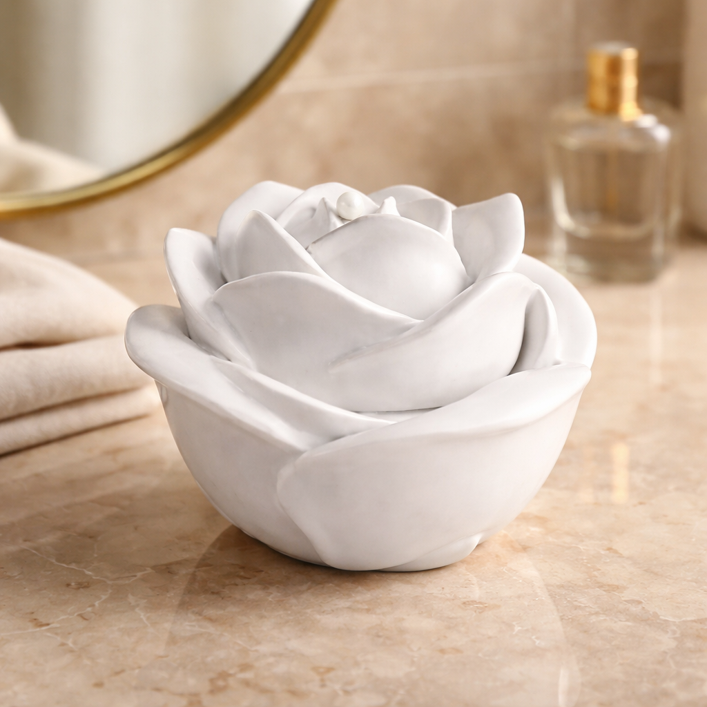 Rose Bloom Candle – Luxury Decorative Flower Candle