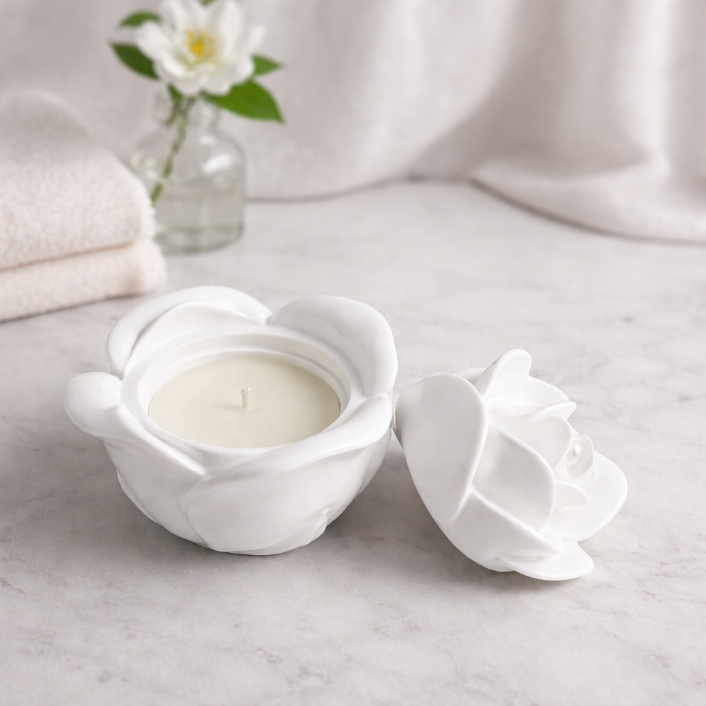 Rose Bloom Candle – Luxury Decorative Flower Candle