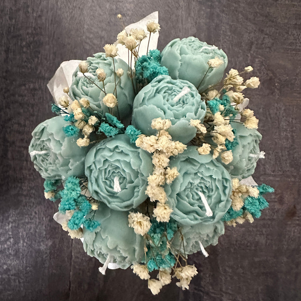 Thank you Teacher Scented Peony Candle Bouquet