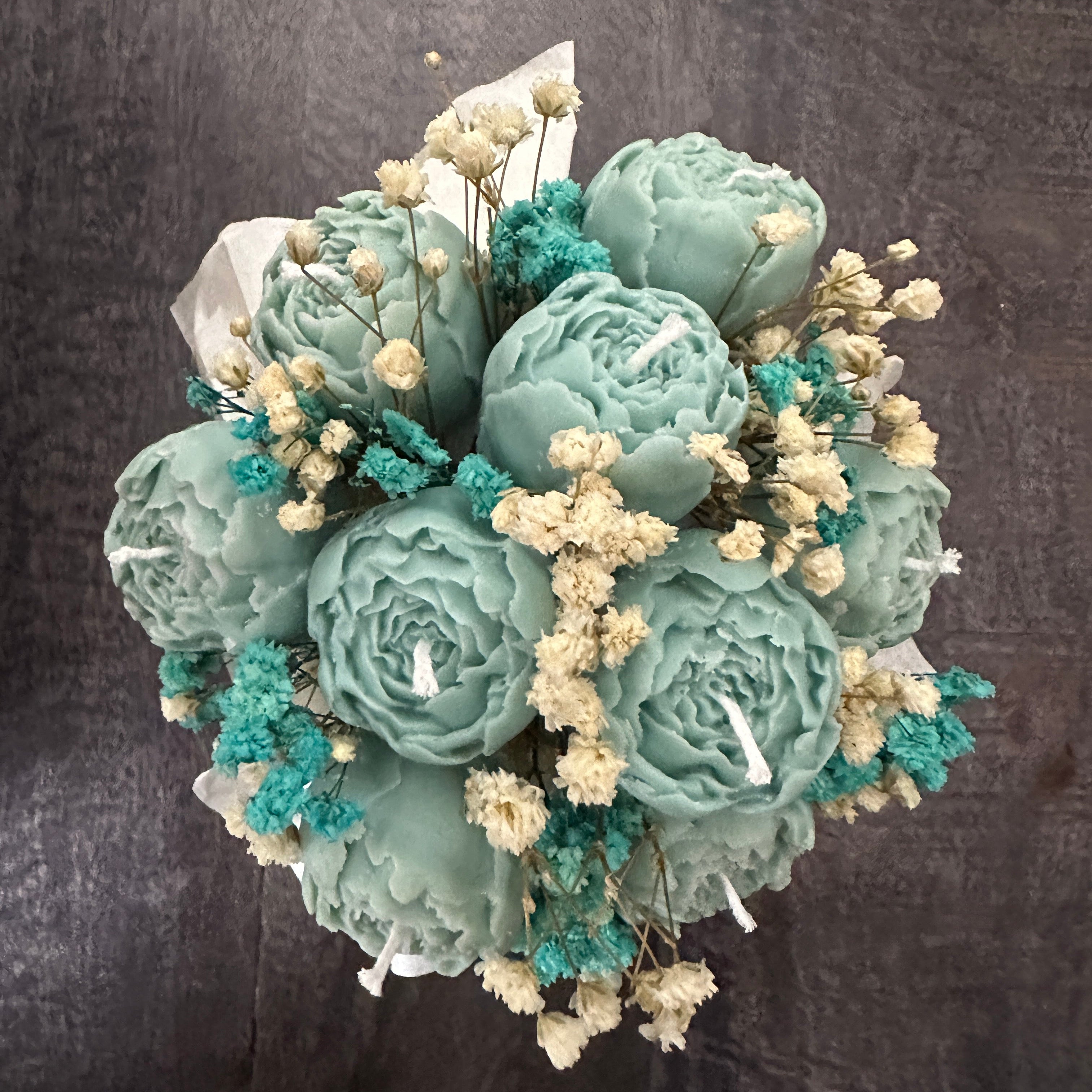 Thank you Teacher Scented Peony Candle Bouquet