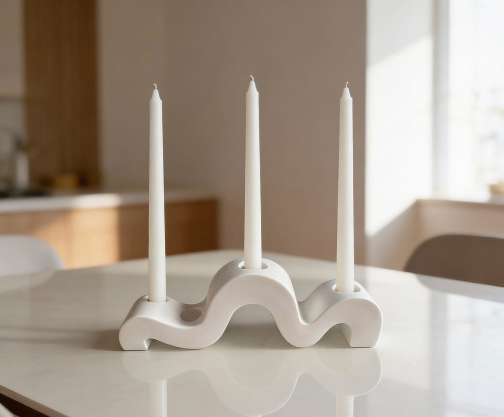 Sculptural Ceramic Candle Holder