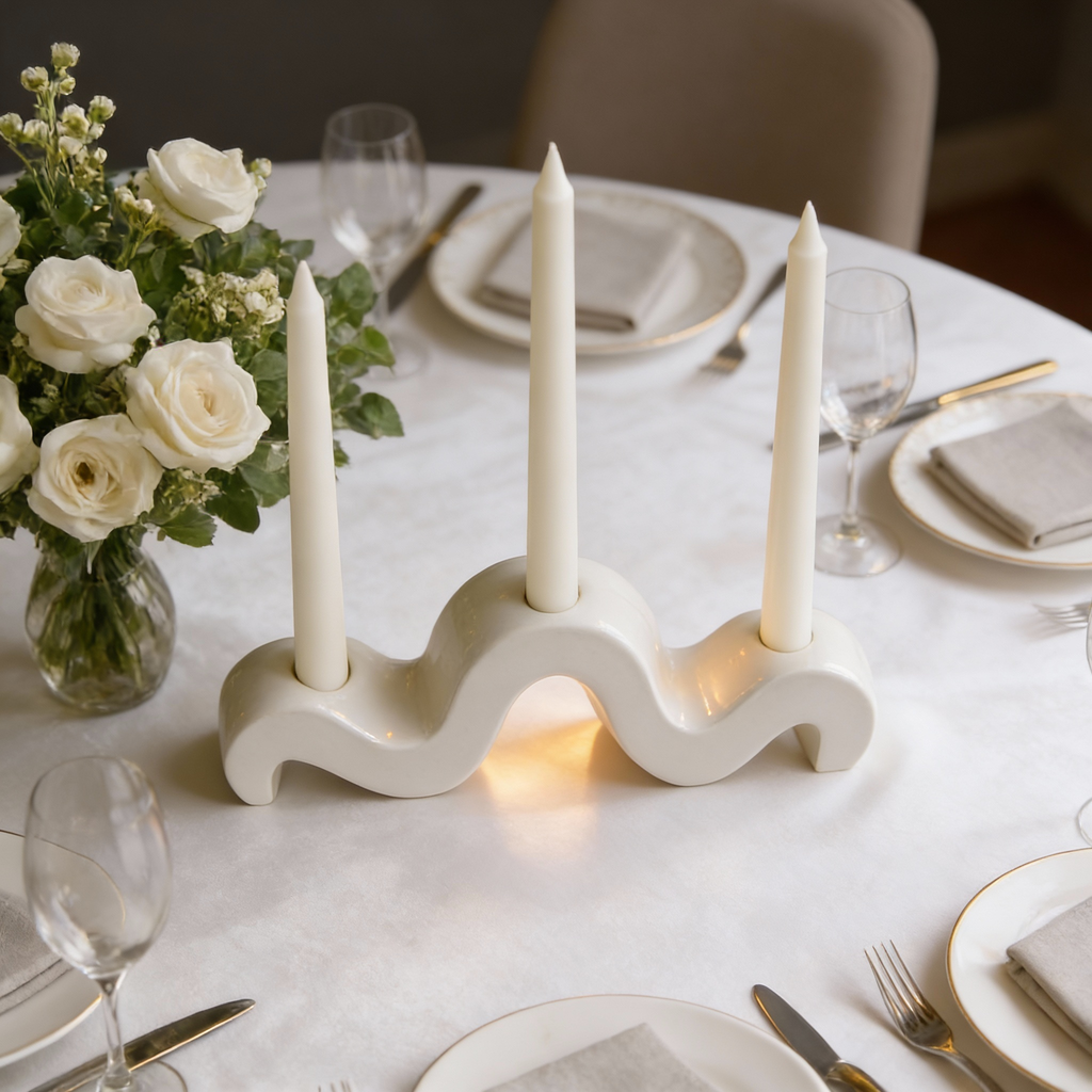 Sculptural Ceramic Candle Holder