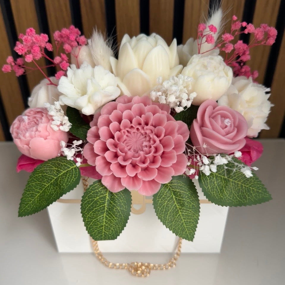 Handmade Soy Wax Flower Bouquet