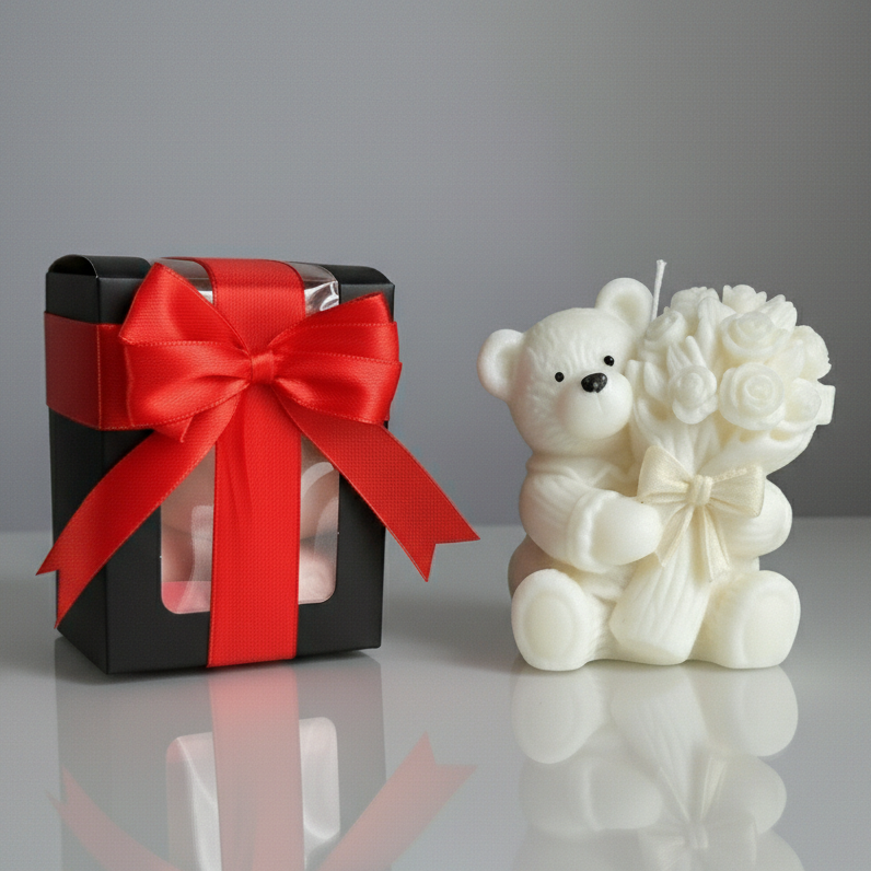 Handmade Wax Bear – Valentine’s Gift