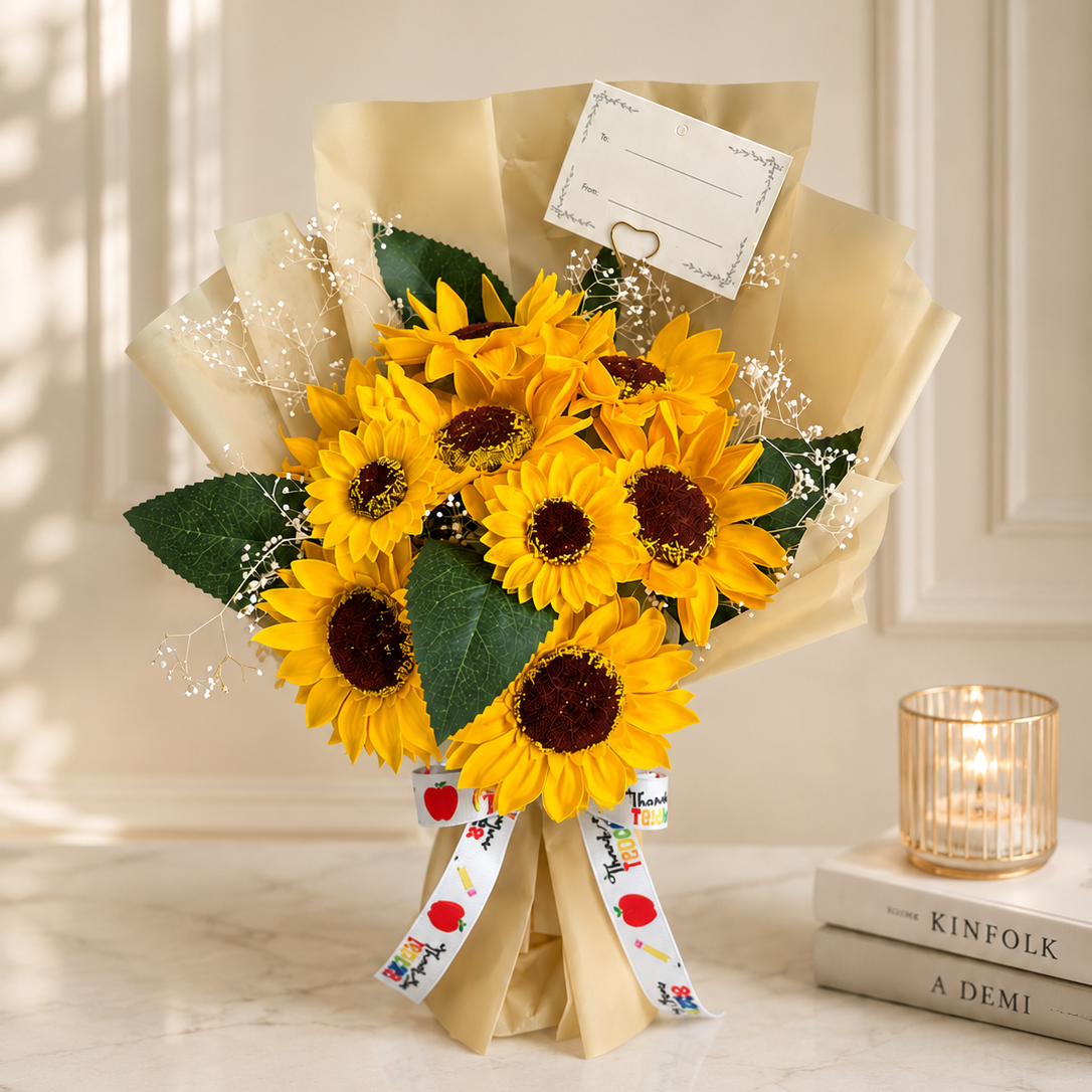 Sunflower Soap Flower Bouquet